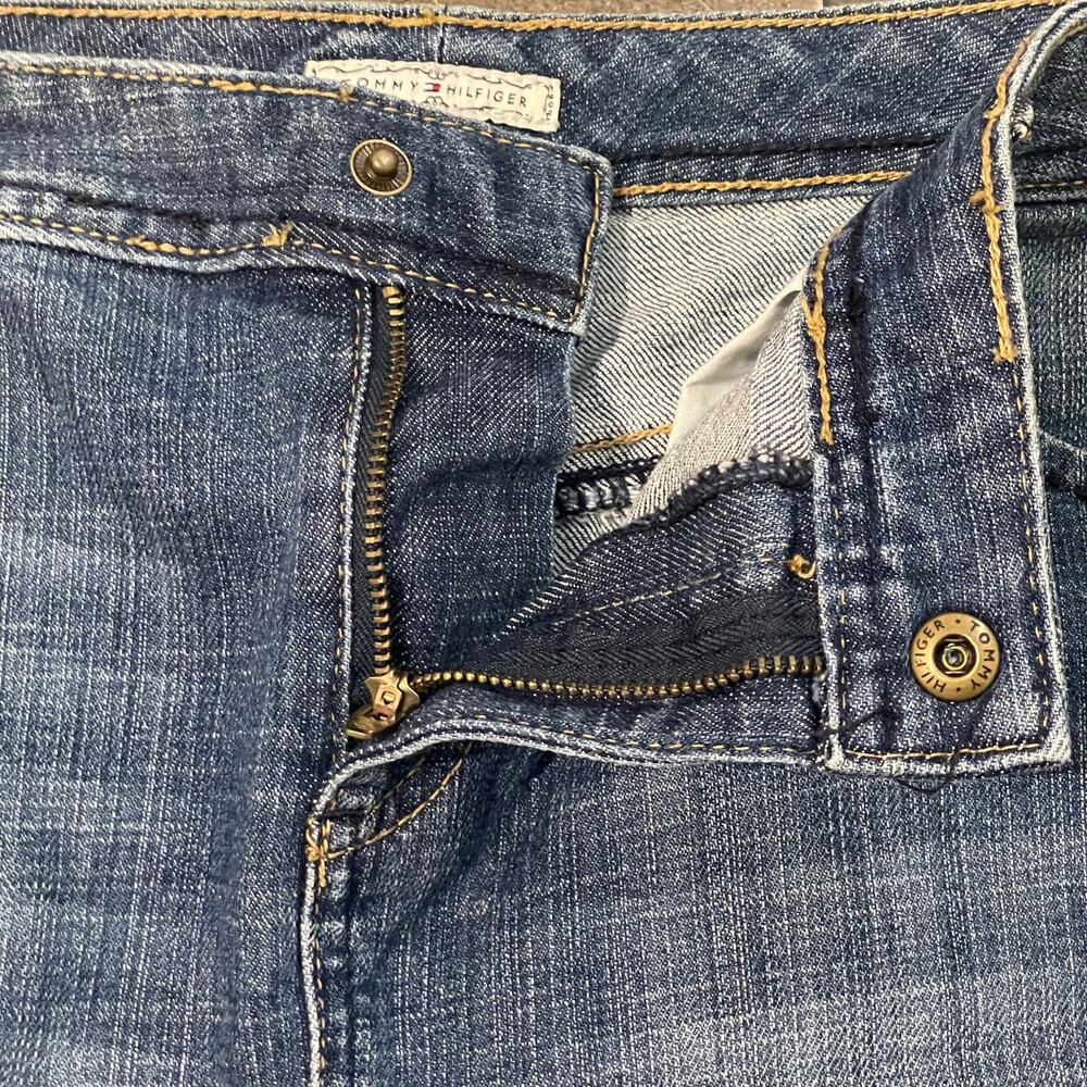 Tommy Hilfiger Women’s Vintage Jean Mini Skirt Denim Pencil sz 10 Faded Blue - Picture 4 of 10